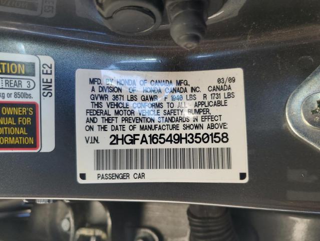 Photo 11 VIN: 2HGFA16549H350158 - HONDA CIVIC 