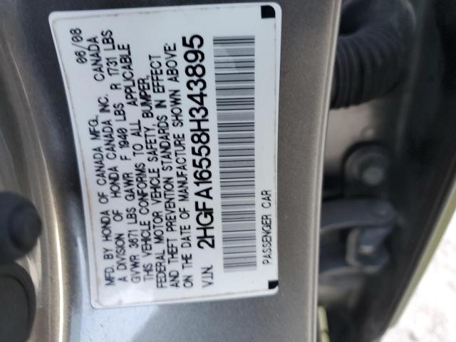 Photo 11 VIN: 2HGFA16558H343895 - HONDA CIVIC LX 