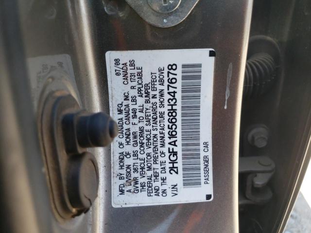 Photo 11 VIN: 2HGFA16568H347678 - HONDA CIVIC 