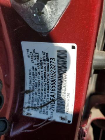 Photo 11 VIN: 2HGFA16568H523273 - HONDA CIVIC LX 