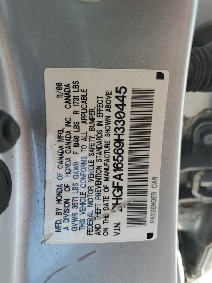 Photo 12 VIN: 2HGFA16569H330445 - HONDA CIVIC 