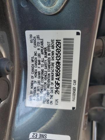 Photo 12 VIN: 2HGFA16569H350291 - HONDA CIVIC 