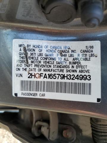 Photo 12 VIN: 2HGFA16579H324993 - HONDA CIVIC 