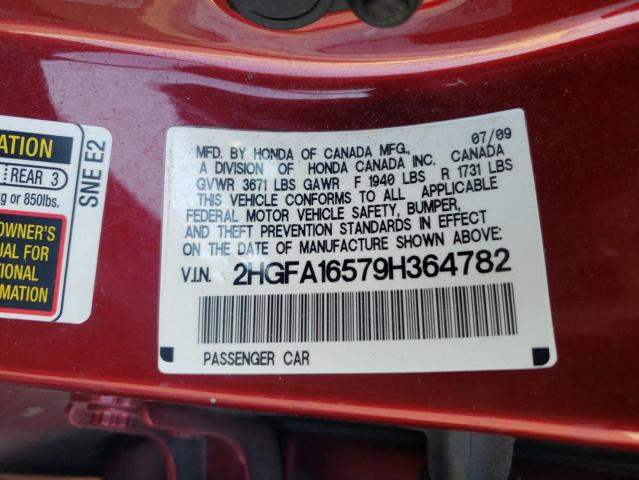 Photo 11 VIN: 2HGFA16579H364782 - HONDA CIVIC LX 