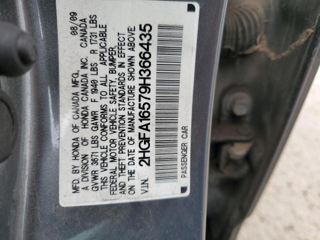 Photo 11 VIN: 2HGFA16579H366435 - HONDA CIVIC 