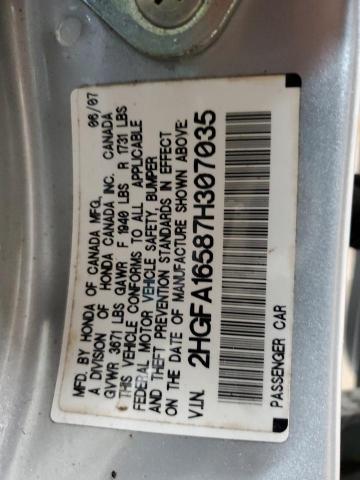 Photo 11 VIN: 2HGFA16587H307035 - HONDA CIVIC 