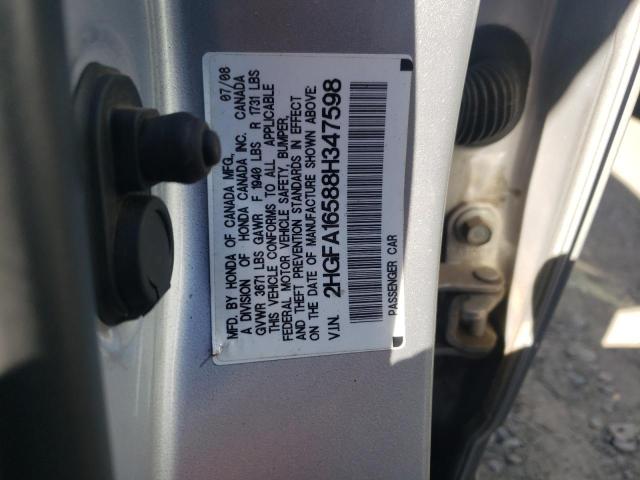 Photo 11 VIN: 2HGFA16588H347598 - HONDA CIVIC 