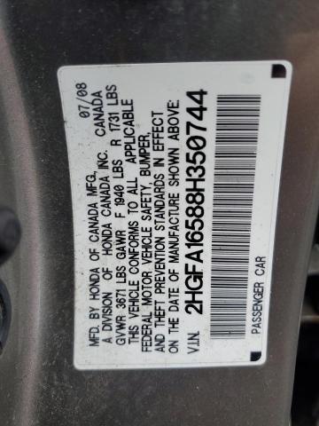 Photo 11 VIN: 2HGFA16588H350744 - HONDA CIVIC 