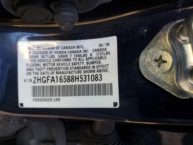 Photo 11 VIN: 2HGFA16588H531083 - HONDA CIVIC LX 