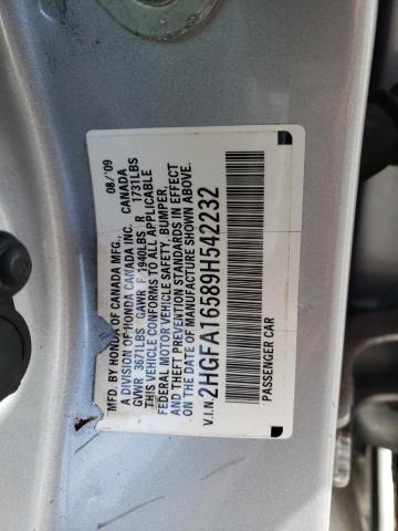 Photo 11 VIN: 2HGFA16589H542232 - HONDA CIVIC 