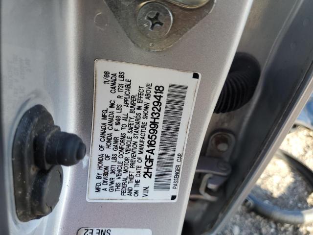 Photo 11 VIN: 2HGFA16599H329418 - HONDA CIVIC 