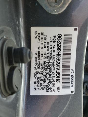 Photo 11 VIN: 2HGFA16599H365206 - HONDA CIVIC LX 