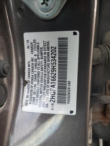 Photo 11 VIN: 2HGFA16629H534202 - HONDA CIVIC LX-S 