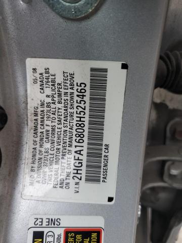 Photo 11 VIN: 2HGFA16808H525465 - HONDA CIVIC EX 