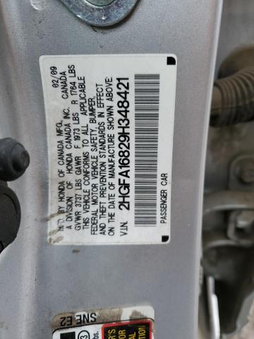 Photo 11 VIN: 2HGFA16829H348421 - HONDA CIVIC 