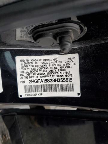 Photo 11 VIN: 2HGFA16838H355618 - HONDA CIVIC EX 