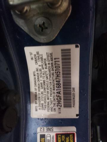 Photo 11 VIN: 2HGFA16847H510711 - HONDA CIVIC 