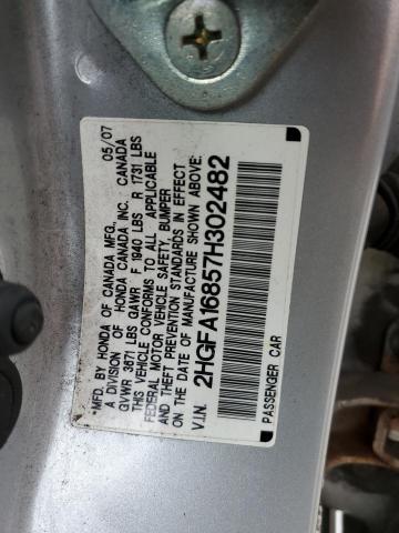 Photo 11 VIN: 2HGFA16857H302482 - HONDA CIVIC EX 