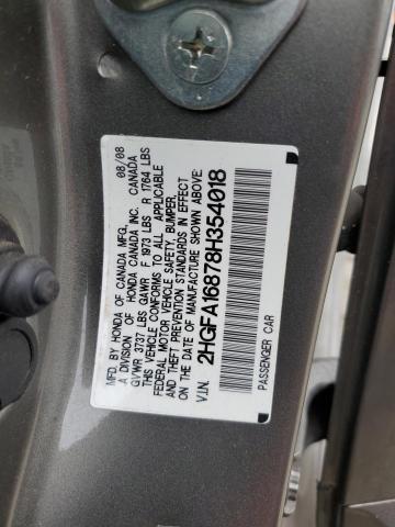 Photo 11 VIN: 2HGFA16878H354018 - HONDA CIVIC EX 