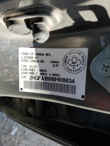 Photo 12 VIN: 2HGFA16918H108834 - HONDA CIVIC EXL 