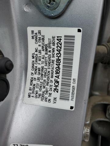 Photo 11 VIN: 2HGFA16948H342241 - HONDA CIVIC 