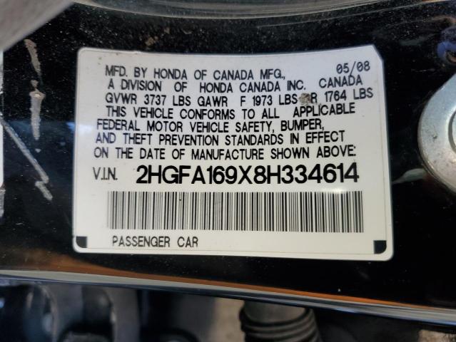 Photo 11 VIN: 2HGFA169X8H334614 - HONDA CIVIC 