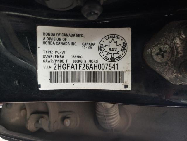 Photo 11 VIN: 2HGFA1F26AH007541 - HONDA CIVIC DX 