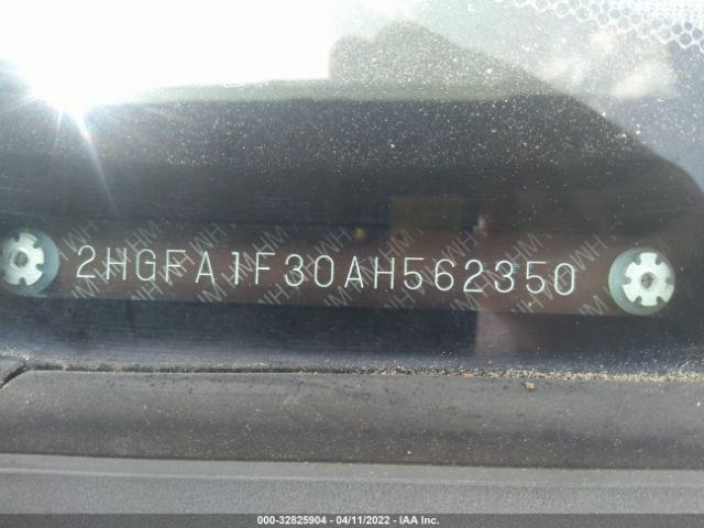 Photo 8 VIN: 2HGFA1F30AH562350 - HONDA CIVIC SDN 