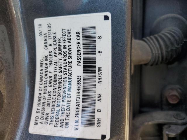 Photo 11 VIN: 2HGFA1F31BH508525 - HONDA CIVIC VP 