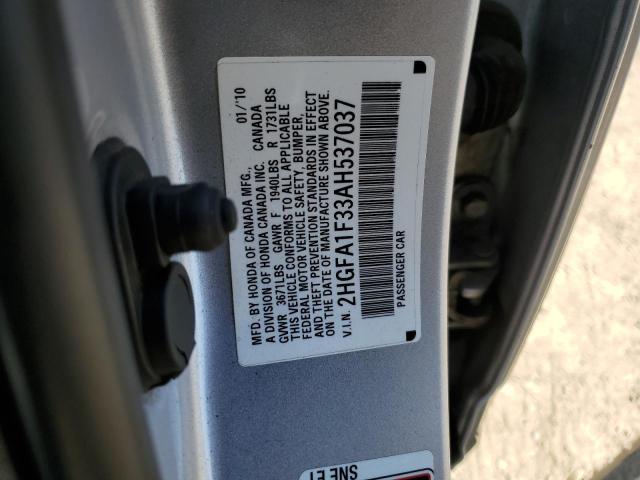 Photo 11 VIN: 2HGFA1F33AH537037 - HONDA CIVIC VP 