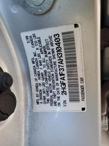 Photo 12 VIN: 2HGFA1F37AH310403 - HONDA CIVIC VP 