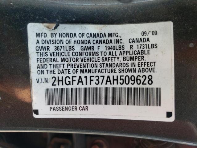 Photo 11 VIN: 2HGFA1F37AH509628 - HONDA CIVIC VP 