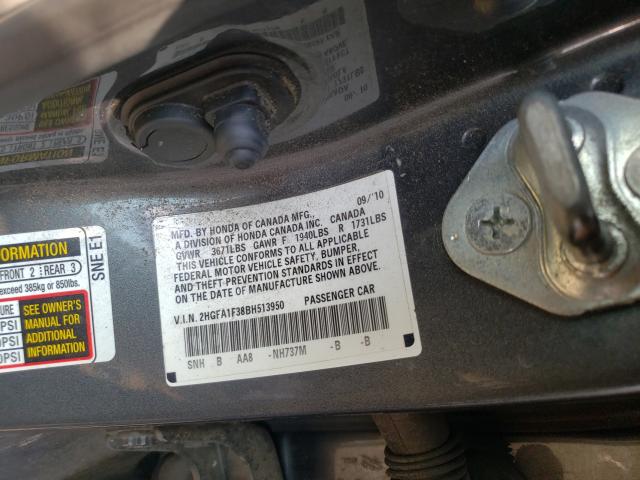 Photo 9 VIN: 2HGFA1F38BH513950 - HONDA CIVIC VP 