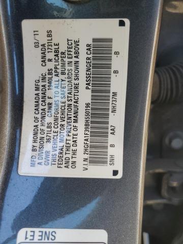 Photo 11 VIN: 2HGFA1F39BH550196 - HONDA CIVIC 