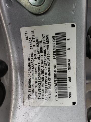 Photo 11 VIN: 2HGFA1F3XBH541748 - HONDA CIVIC VP 