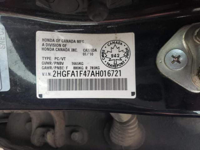 Photo 11 VIN: 2HGFA1F47AH016721 - HONDA CIVIC 