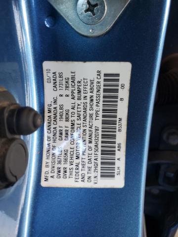 Photo 11 VIN: 2HGFA1F50AH320787 - HONDA CIVIC 