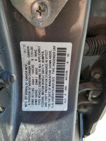 Photo 11 VIN: 2HGFA1F51AH317672 - HONDA CIVIC 