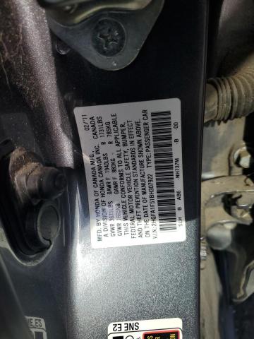 Photo 11 VIN: 2HGFA1F51BH307922 - HONDA CIVIC LX 