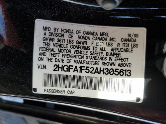 Photo 11 VIN: 2HGFA1F52AH305613 - HONDA CIVIC LX 