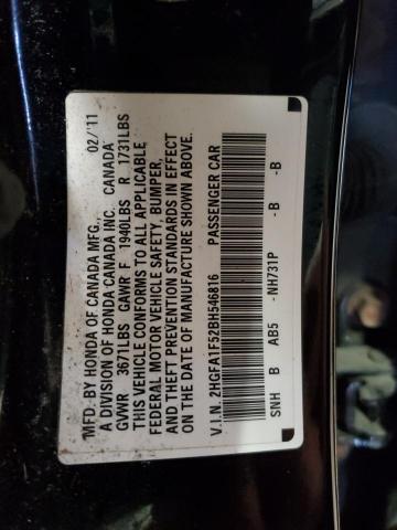 Photo 11 VIN: 2HGFA1F52BH546816 - HONDA CIVIC 