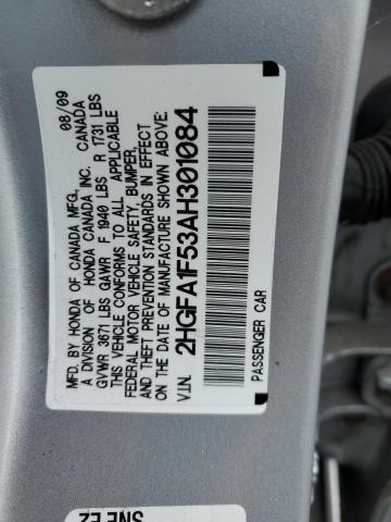 Photo 12 VIN: 2HGFA1F53AH301084 - HONDA CIVIC LX 