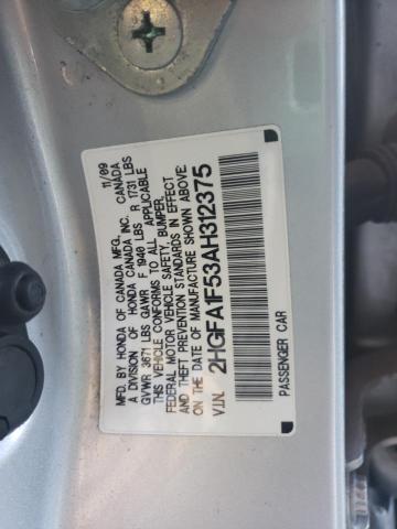 Photo 9 VIN: 2HGFA1F53AH312375 - HONDA CIVIC LX 