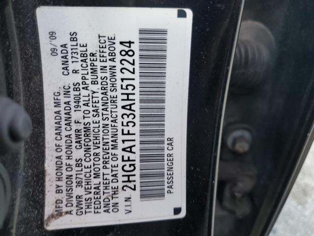 Photo 11 VIN: 2HGFA1F53AH512284 - HONDA CIVIC LX 