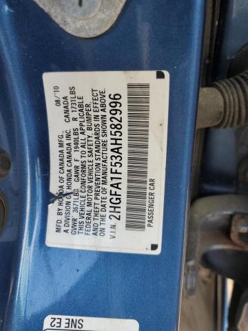 Photo 11 VIN: 2HGFA1F53AH582996 - HONDA CIVIC LX 