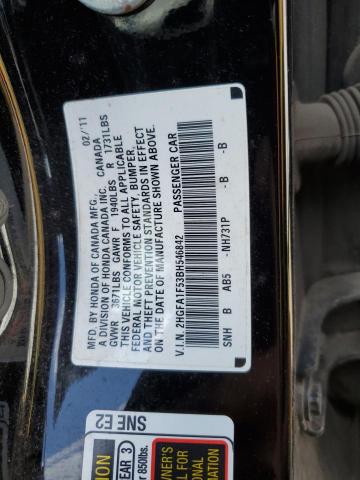 Photo 11 VIN: 2HGFA1F53BH546842 - HONDA CIVIC LX 