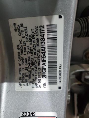 Photo 11 VIN: 2HGFA1F54AH304172 - HONDA CIVIC LX 