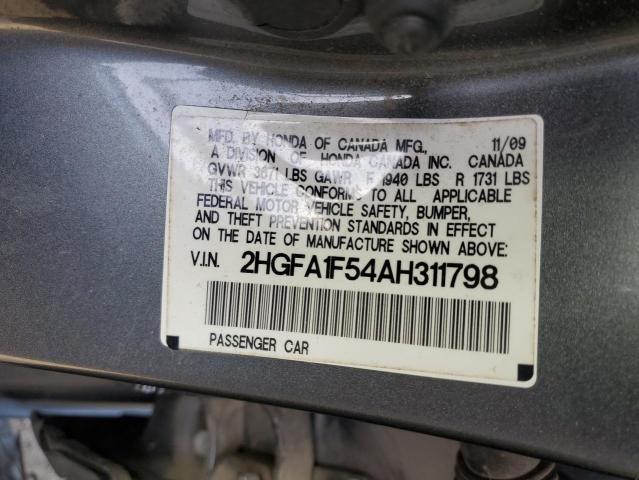 Photo 11 VIN: 2HGFA1F54AH311798 - HONDA CIVIC 