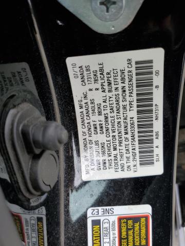 Photo 9 VIN: 2HGFA1F54AH330674 - HONDA CIVIC 