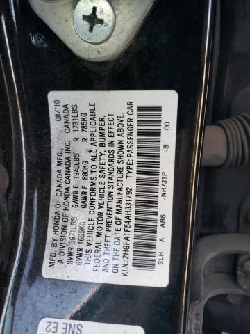 Photo 11 VIN: 2HGFA1F54AH331792 - HONDA CIVIC LX 